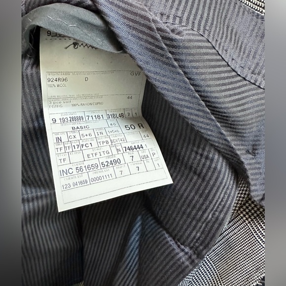 Tom Ford 3 Piece Suit Wool Peak Lapel Glen Plaid Check Jacket Vest Trousers 50R - Picture 12 of 15